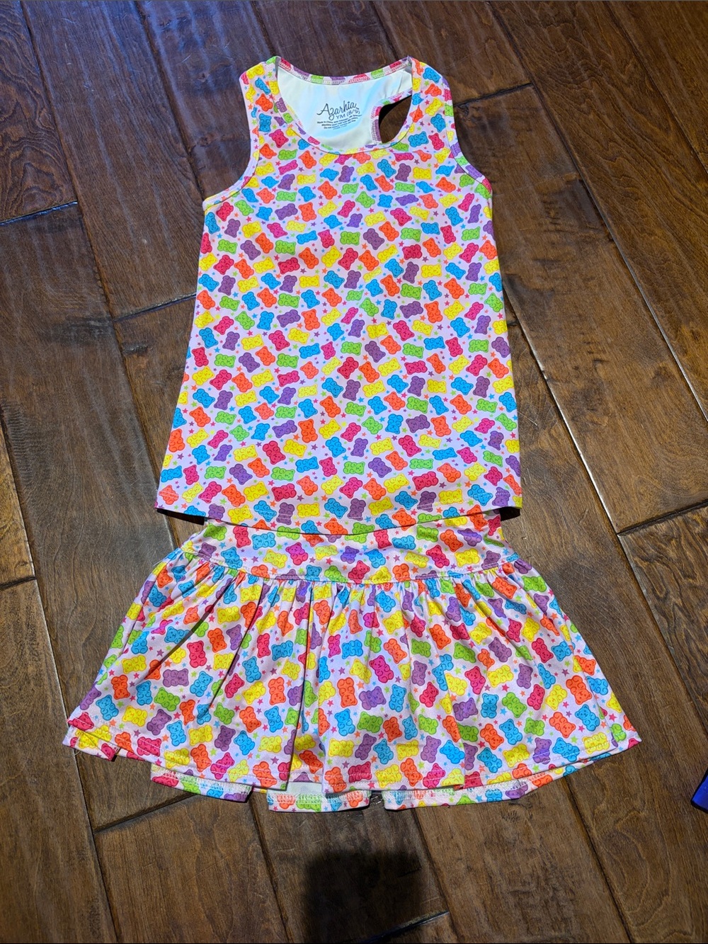 Girls' Multicolor Gummy Bear Matching Set - Tank & Skirt